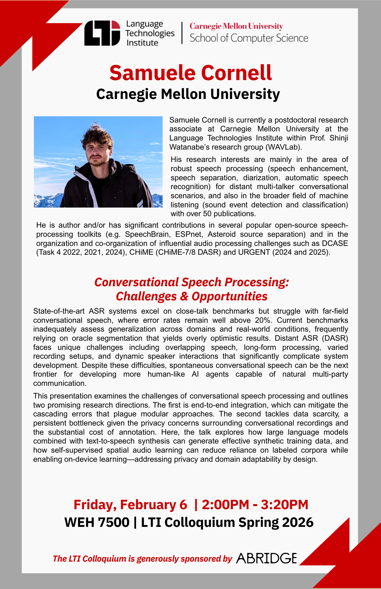 Samuele Cornell Poster